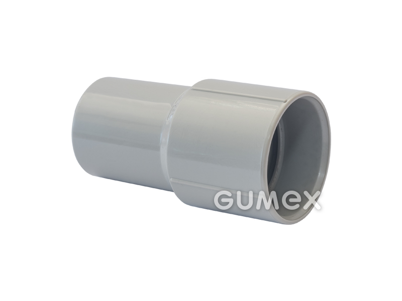 Koncovka k vysavačové hadici EVA INDUSTRIAL a EVA POOL, DN32, PVC, -30°C/+60°C, šedá